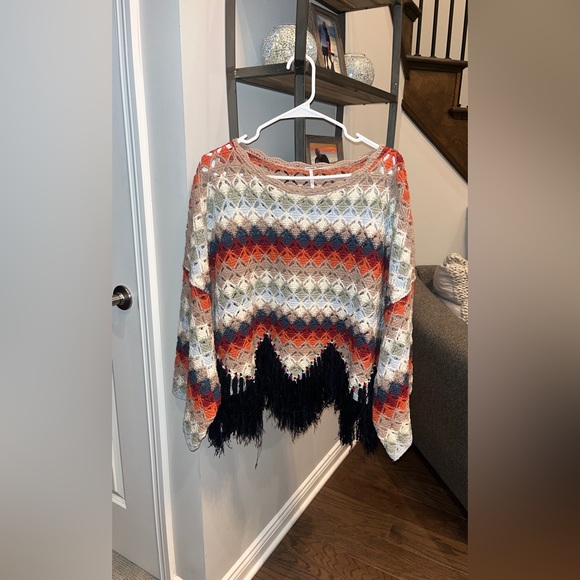 Freepeople Poncho Style Sweater - Picture 4 of 5